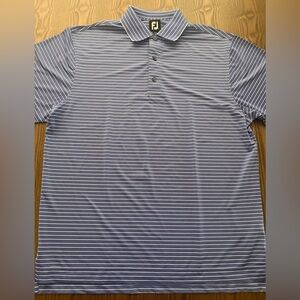 FootJoy Men's purple Striped Polo Shirt size Xl